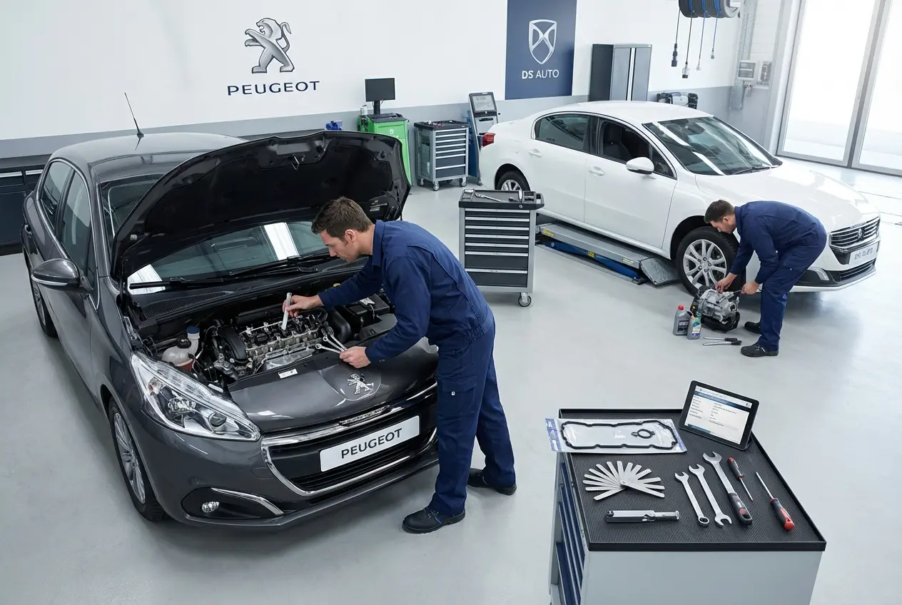 Проверка и регулировка зазоров клапанов двигателя Peugeot в автосервисе DS Auto в Жуковском
