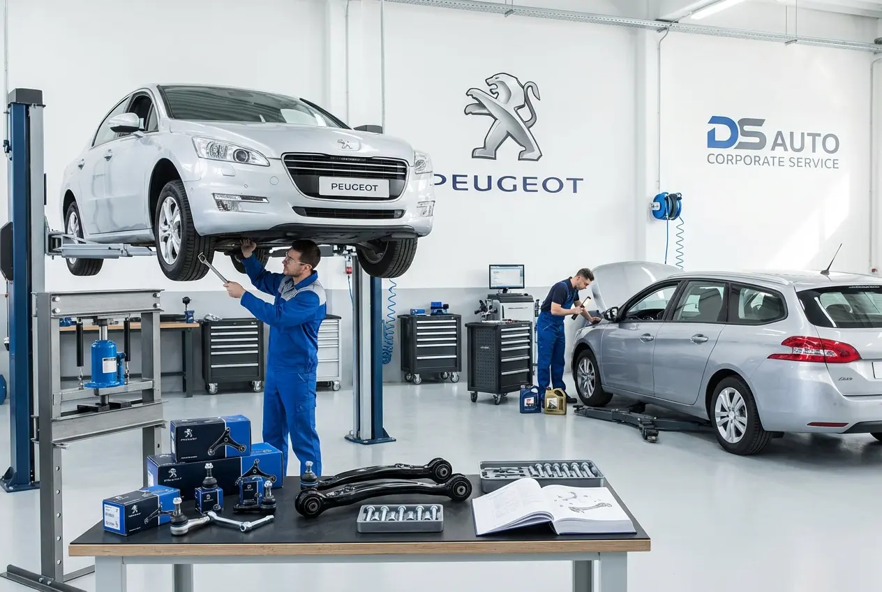 Диагностика и ремонт передней и задней подвески Peugeot в Жуковском - автосервис DS Auto
