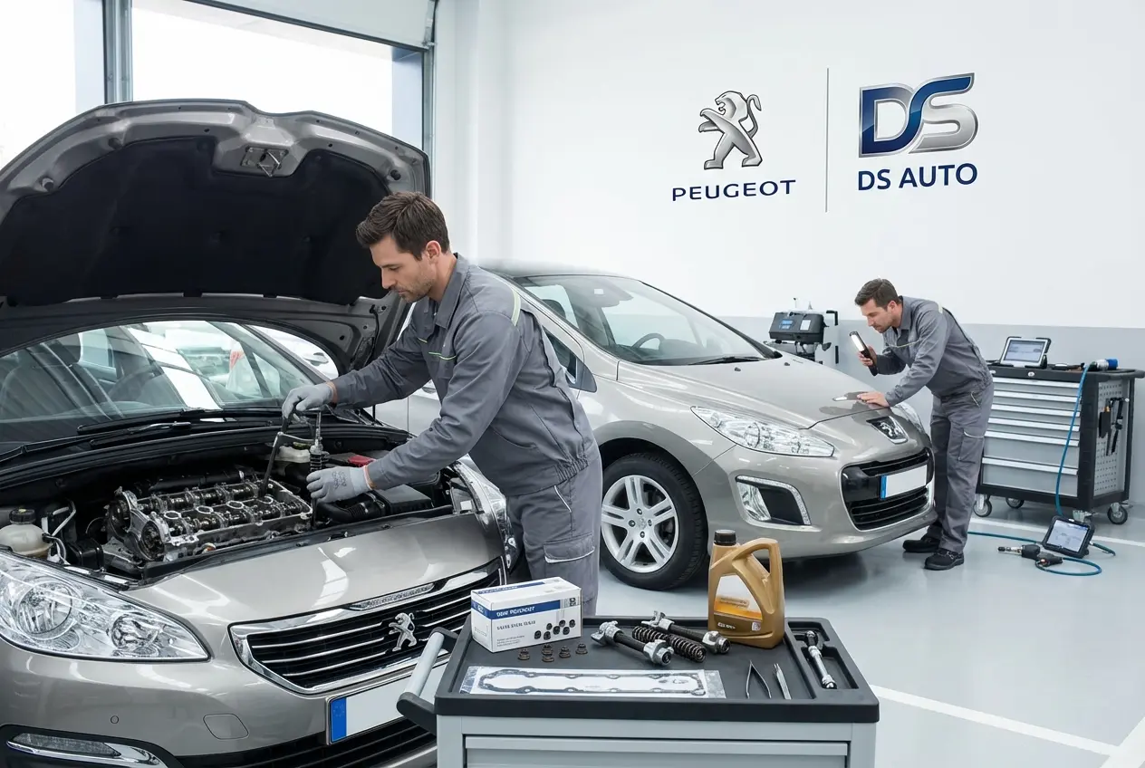 Замена маслосъемных колпачков на двигателе Peugeot в автосервисе DS Auto в Жуковском

